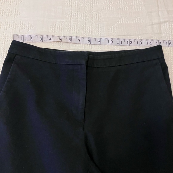 ANN TAYLOR Black Cropped Mid Rise Cotton Blend With Stretch Pants Size 4 - Picture 8 of 12
